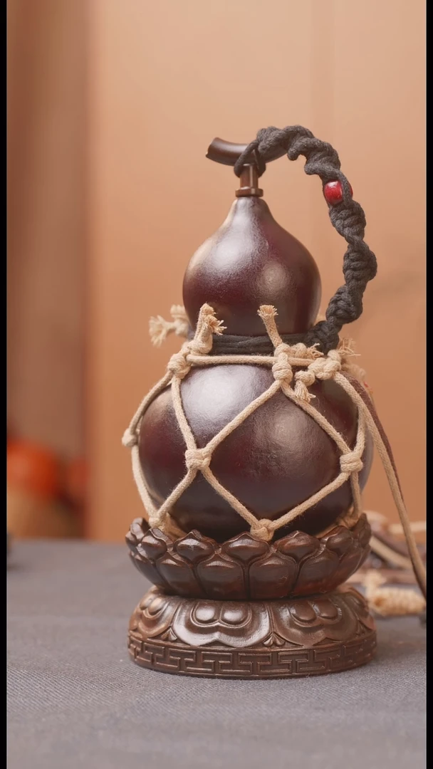 126号链接精品大漆葫芦现货现发[一物一拍]不包含莲花底座