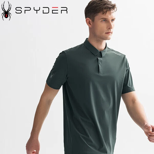 SPYDER夏季新品男TRAINING系列休闲运动短袖POLO衫25MS449M