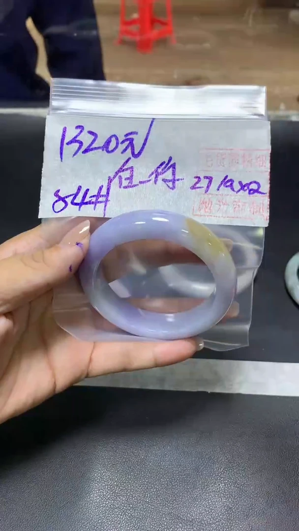 未镶嵌定制翡翠在**你+手镯54#1320元  毛货需抛光
