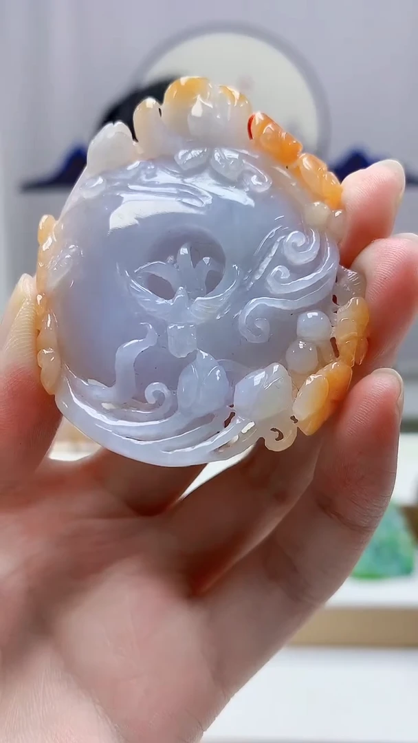 未镶嵌定制翡翠4852zm-毛货挂件88