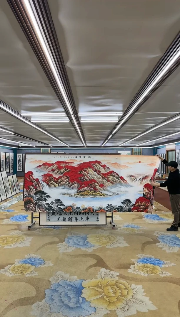 绘画M刘雪红-大丈二-山水国画