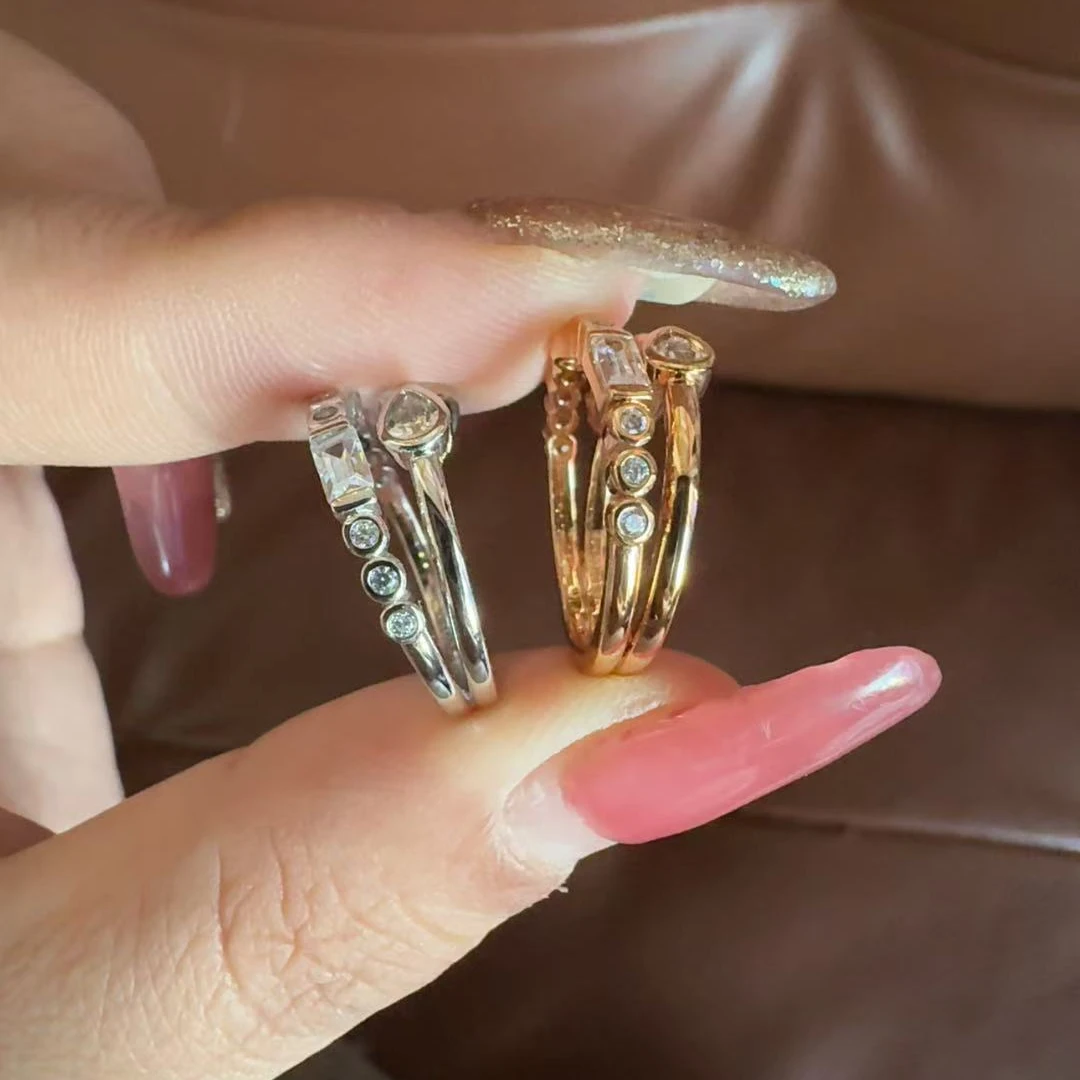 【双层猪鼻子戒指】气质轻奢时尚百搭简约个性欧美经典