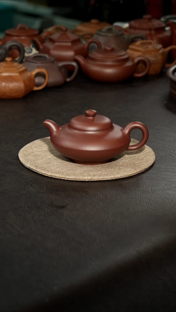 茶壶紫砂03老紫泥合欢