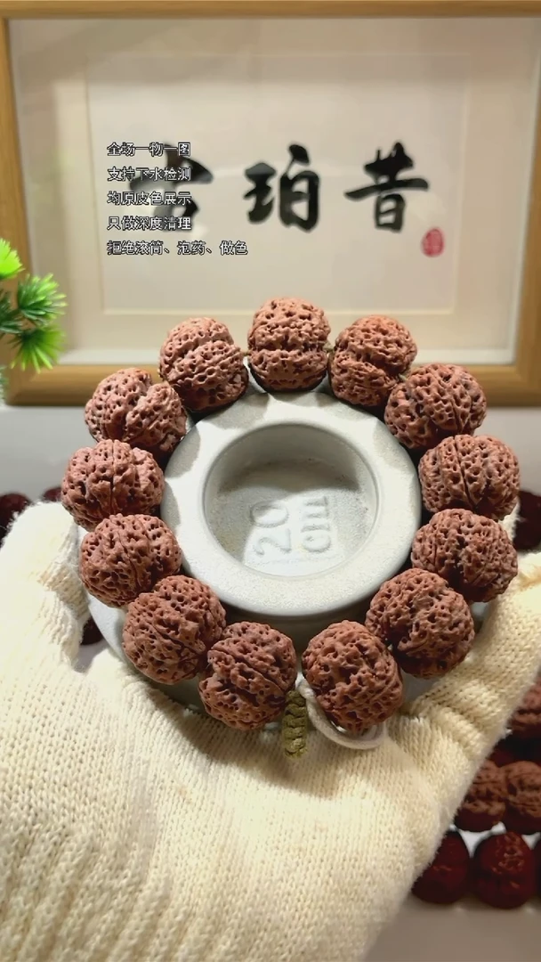 手串金刚菩提高**瞩【古珀昔•天陨】25mm梁梅花