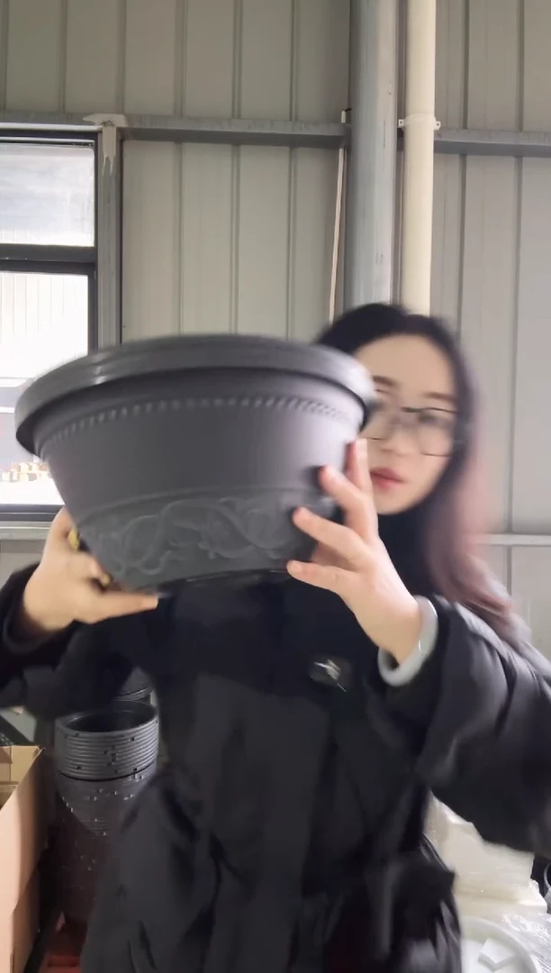 【闪购商品】塑料#6002大碗3只装黑色刷蓝