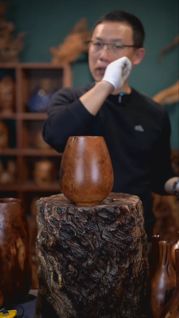 【闪购商品】枣木雷击枣木鸡心罐