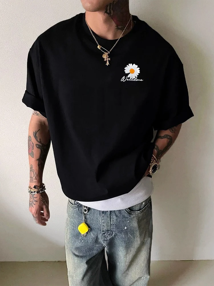 【重磅纯棉】cleanfit美式短袖T恤运动休闲情侣夏季宽松潮流印花ins