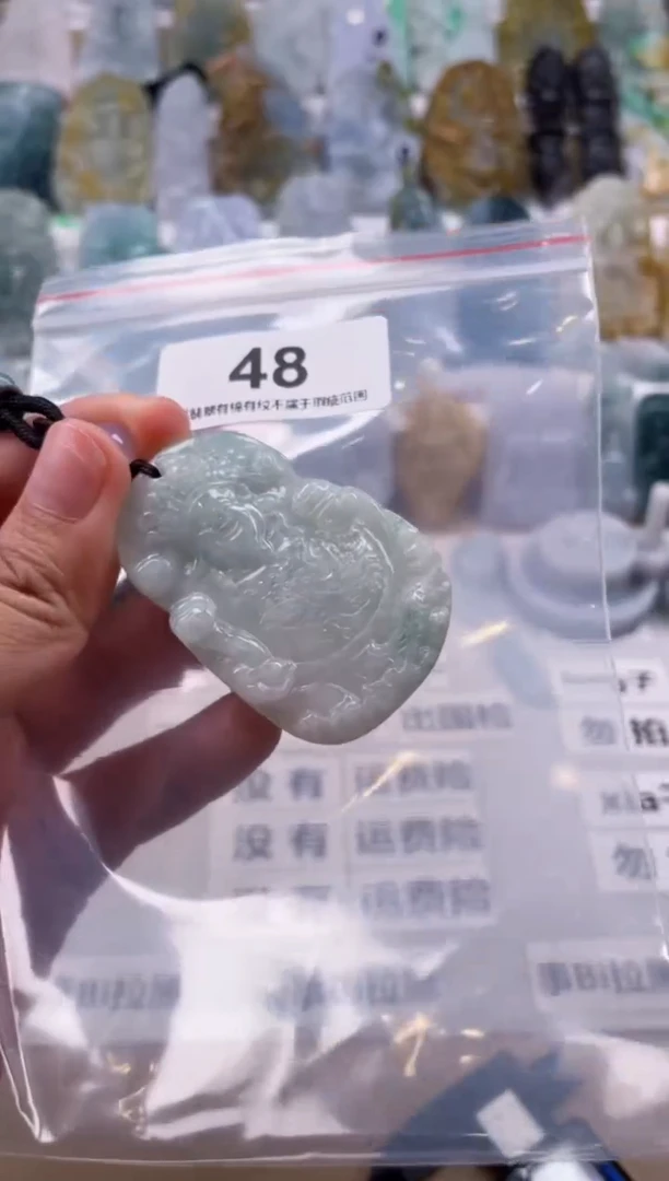 【闪购商品】翡翠颈饰未镶嵌天然缅甸A货翡翠48