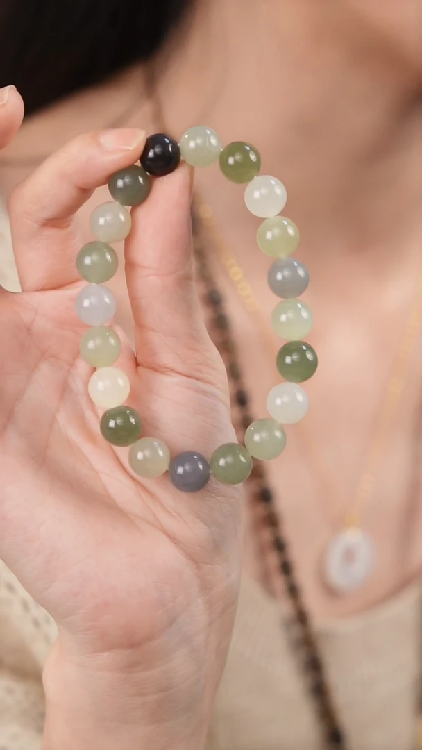 【闪购商品】和田玉手串未镶嵌多宝素圈