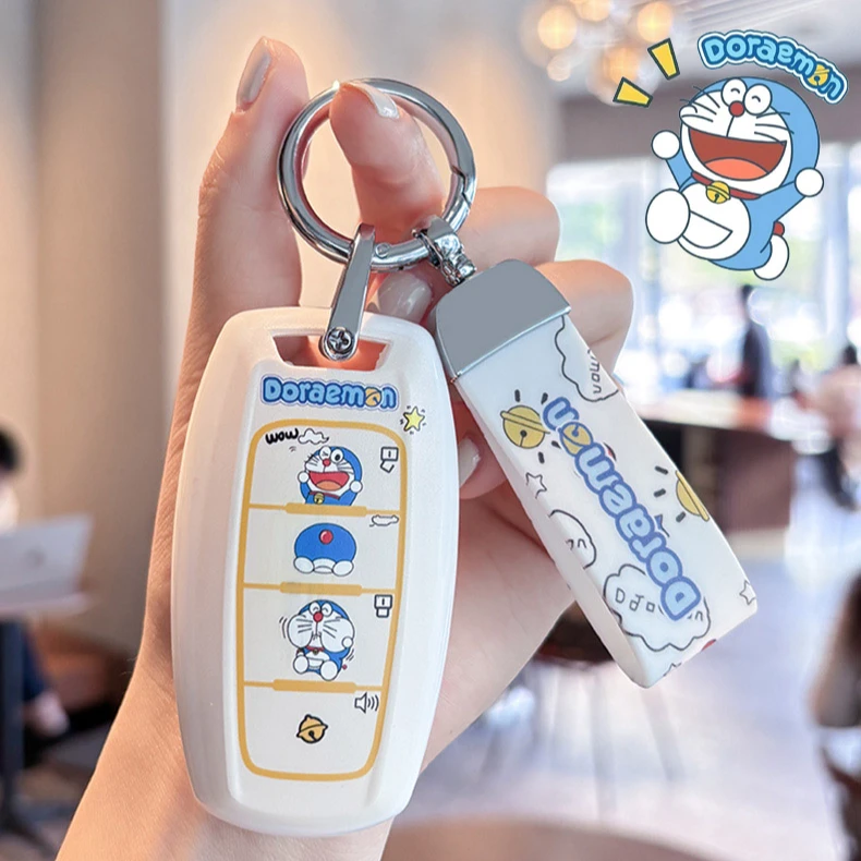 长城炮汽车钥匙扣套商用乘用皮卡车保护壳可爱19-25款哆啦A梦挂件