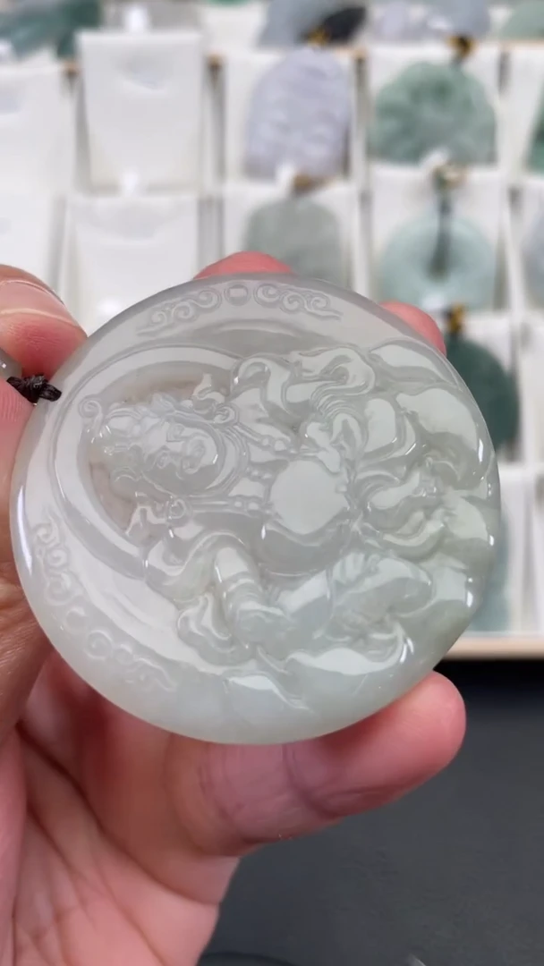 颈饰未镶嵌翡翠天然缅甸翡翠A货387