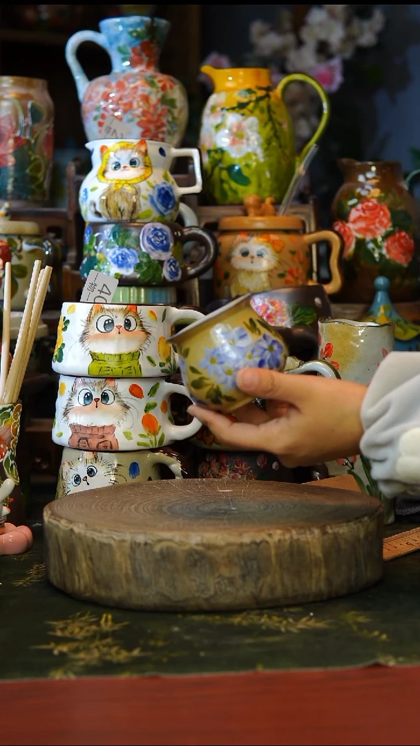 陶瓷43景德镇手工手绘釉下彩