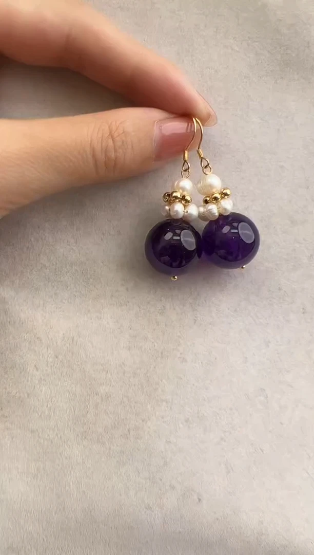 【闪购商品】水晶耳钩银S925镶嵌10209245-耳钩