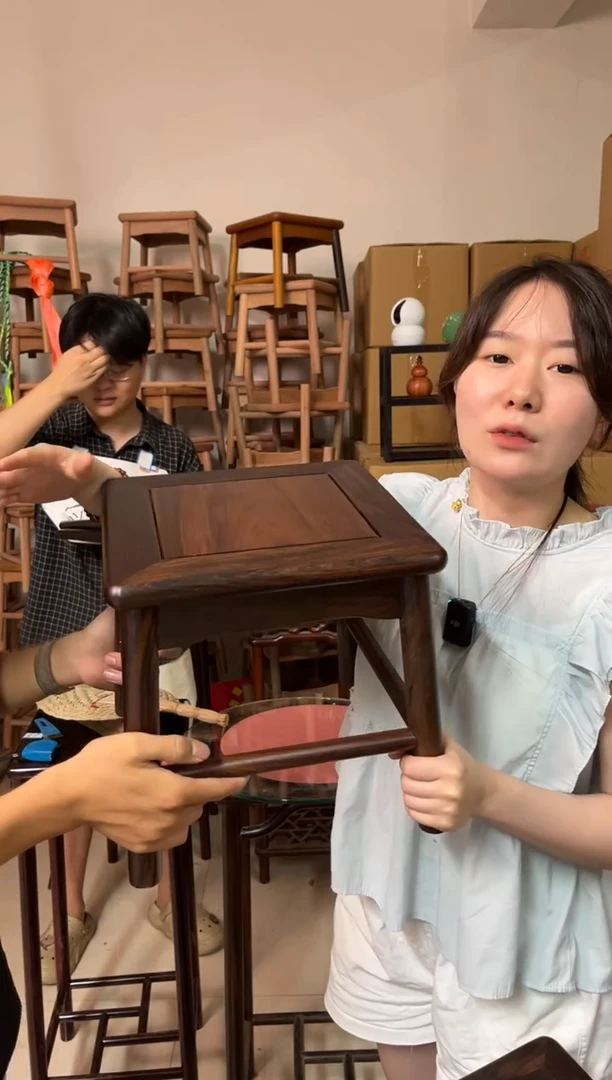 花梨木类柬埔寨黑酸枝高档小方凳