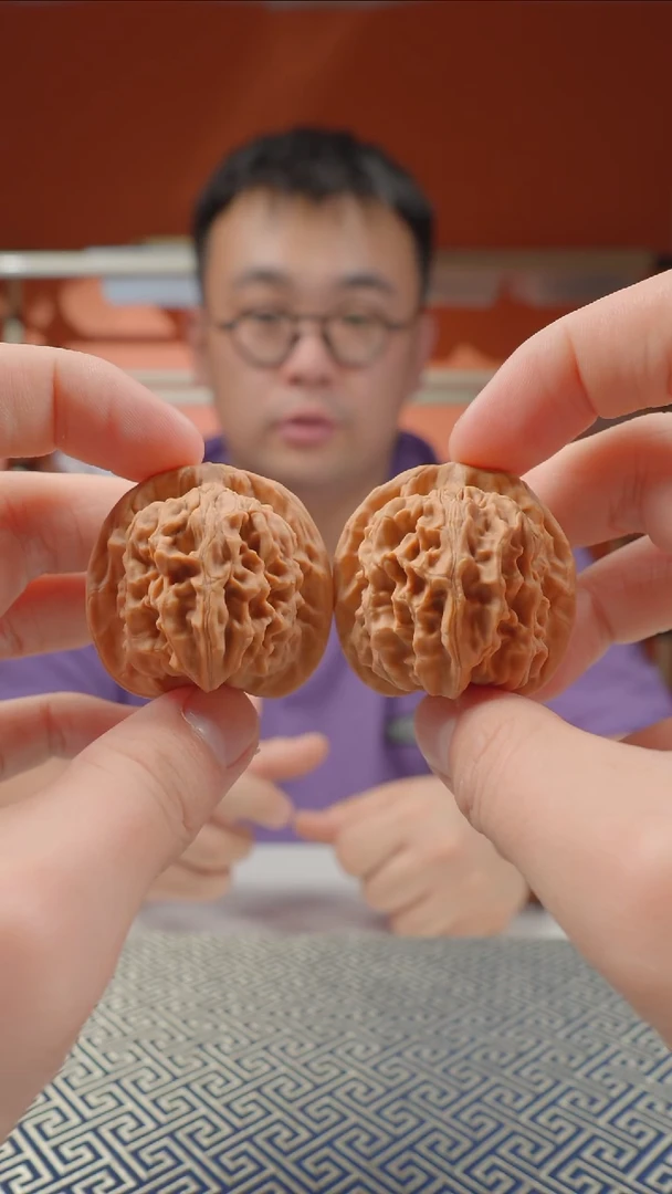 把件文玩核桃40A++天意神珠天地-269