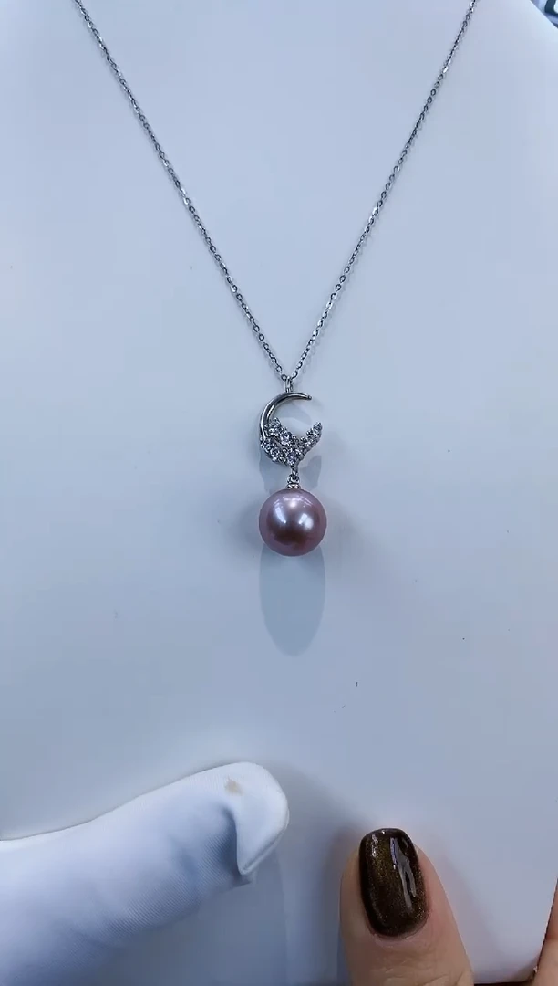 套链银S925镶嵌淡水珍珠Y淡水套链12-13