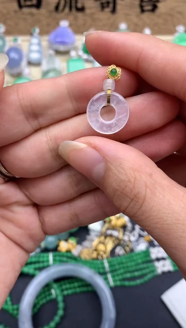 【闪购商品】翡翠颈饰18K金镶嵌429-中国好珍宝