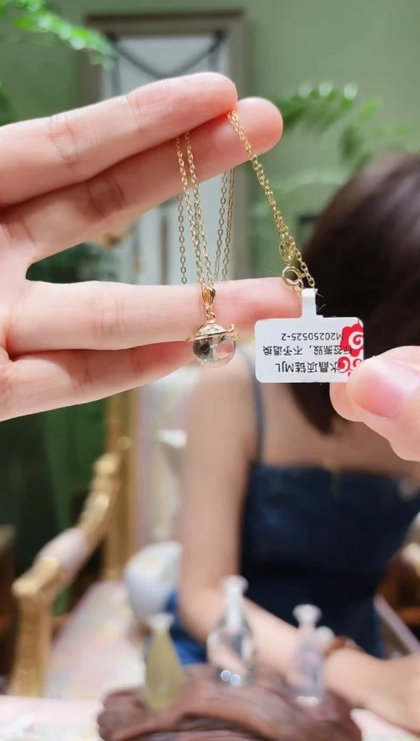 银S925镶嵌颈饰水晶白水晶吊坠MJL0525-2