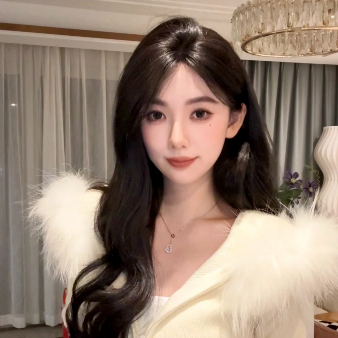 【财阀千金】志玲专属·白月光·大波浪八字刘海v形修颜大波浪顶发片