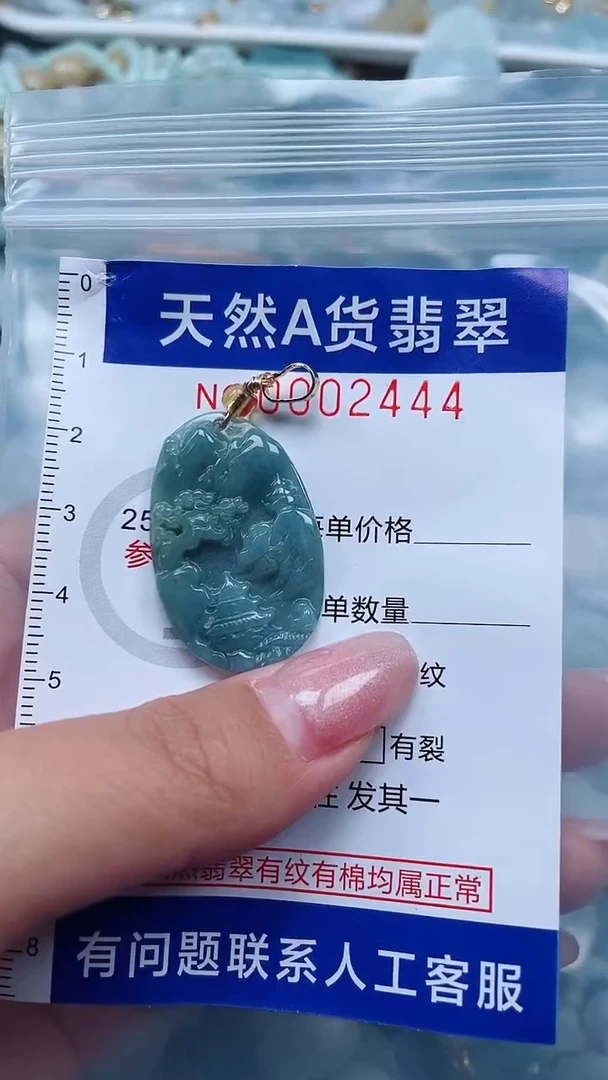 翡翠未镶嵌吊坠(不含链)1