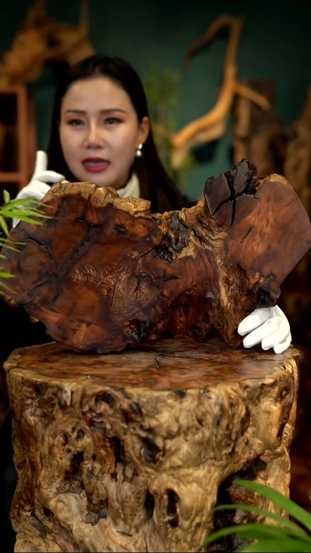 木雷击枣木底座