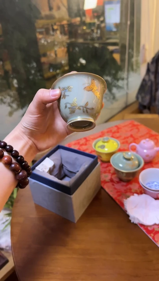 【闪购商品】瓷片华隐堂盖碗大碗茶的茶器