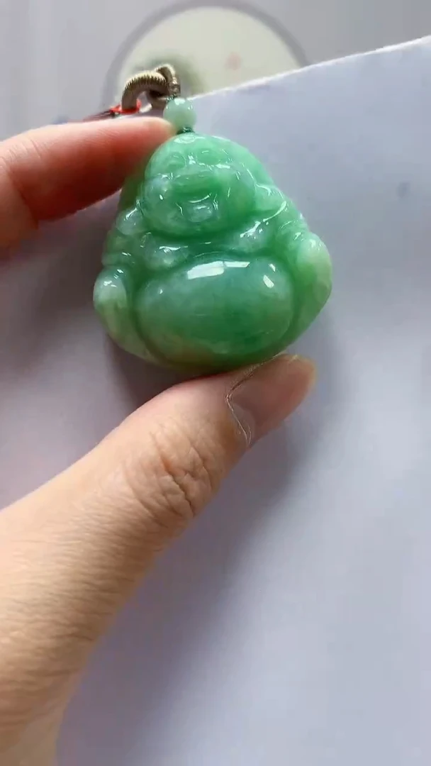 【闪购商品】定制翡翠未镶嵌4852zm-毛货挂件39