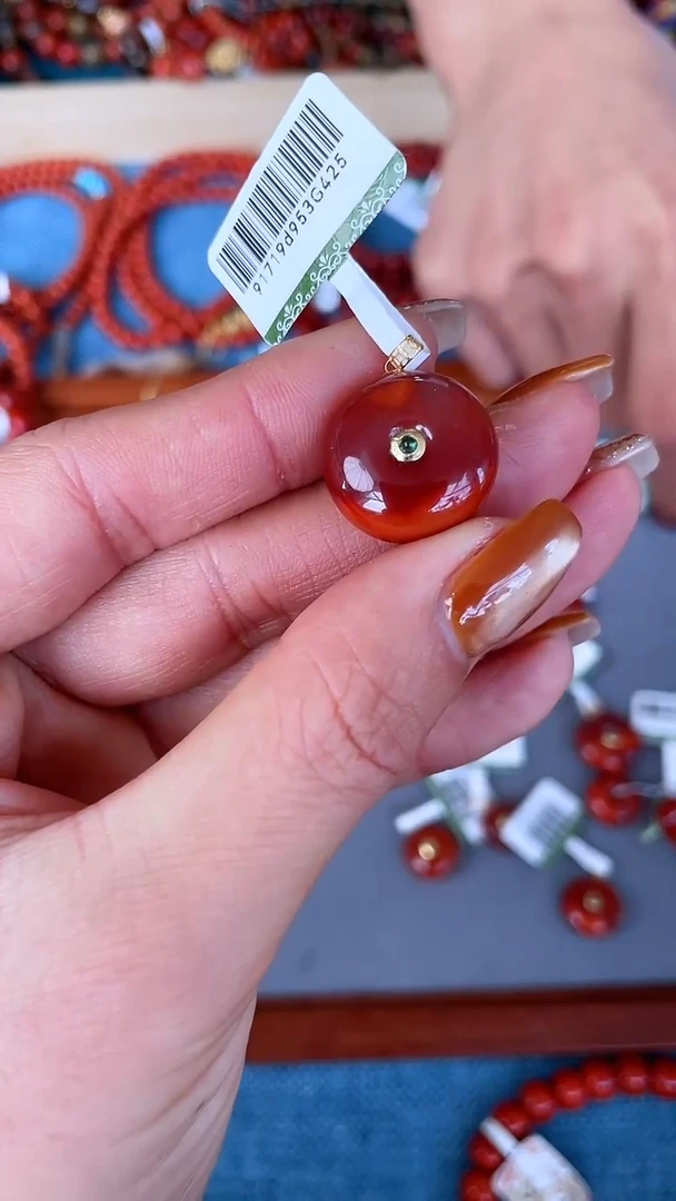 未镶嵌吊坠南红玛瑙N26凉山瓦西料平安扣吊坠