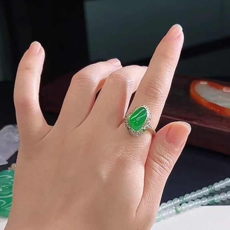 【庄家翡翠】18k金镶嵌