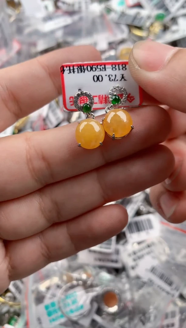 银S925镶嵌戒指翡翠1010   2