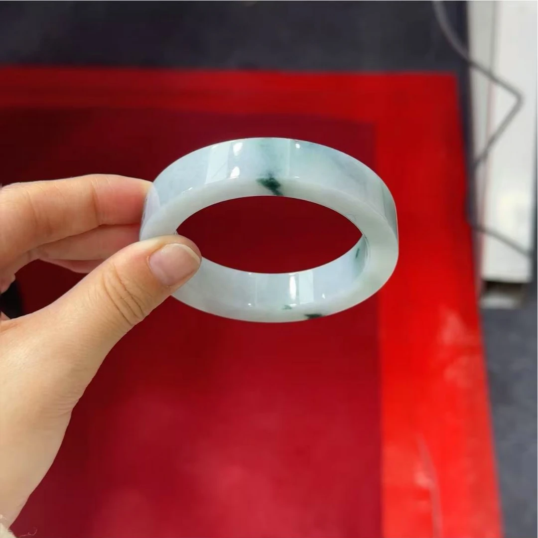 天然翡翠A货定制手镯1103