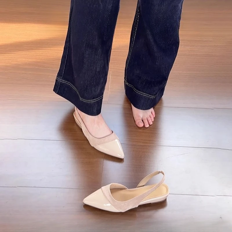 加宽版~包头凉鞋女夏外穿2025新款百搭不累脚平底大码女鞋41到43