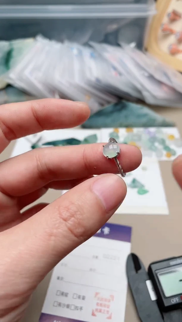【闪购商品】翡翠戒指银S925镶嵌1000000010