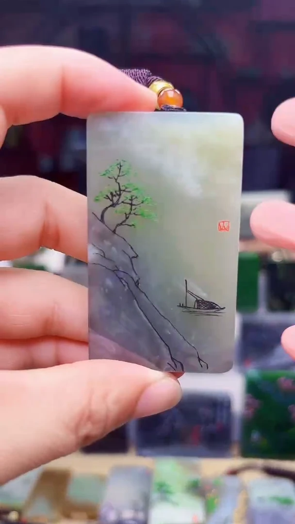 和田玉未镶嵌挂件14