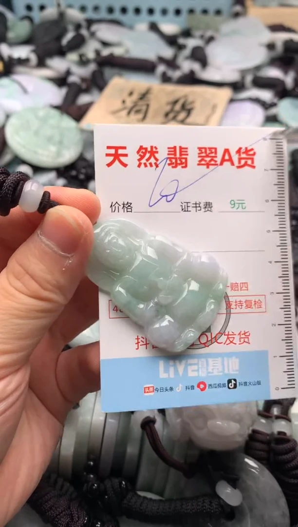 翡翠未镶嵌吊坠(不含链)1