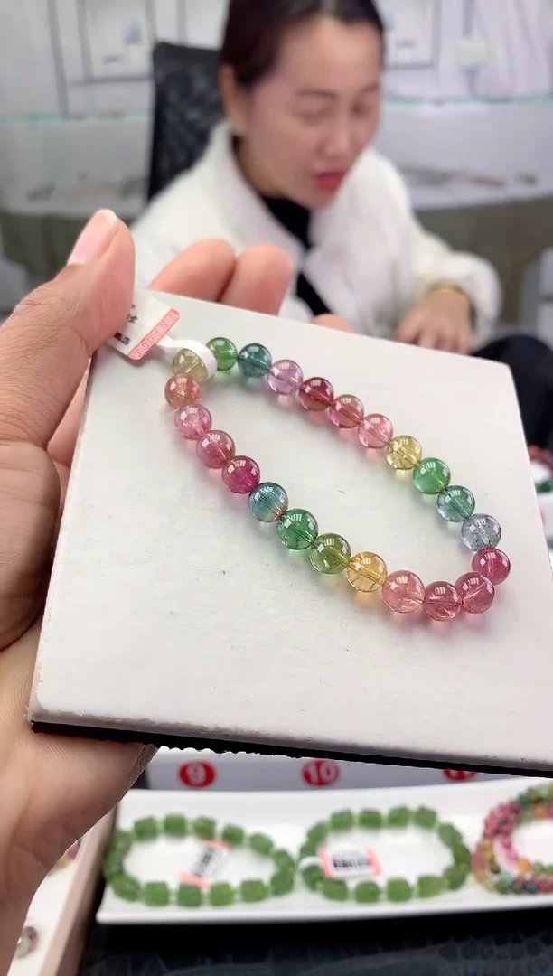 未镶嵌手串碧玺多样性发一条