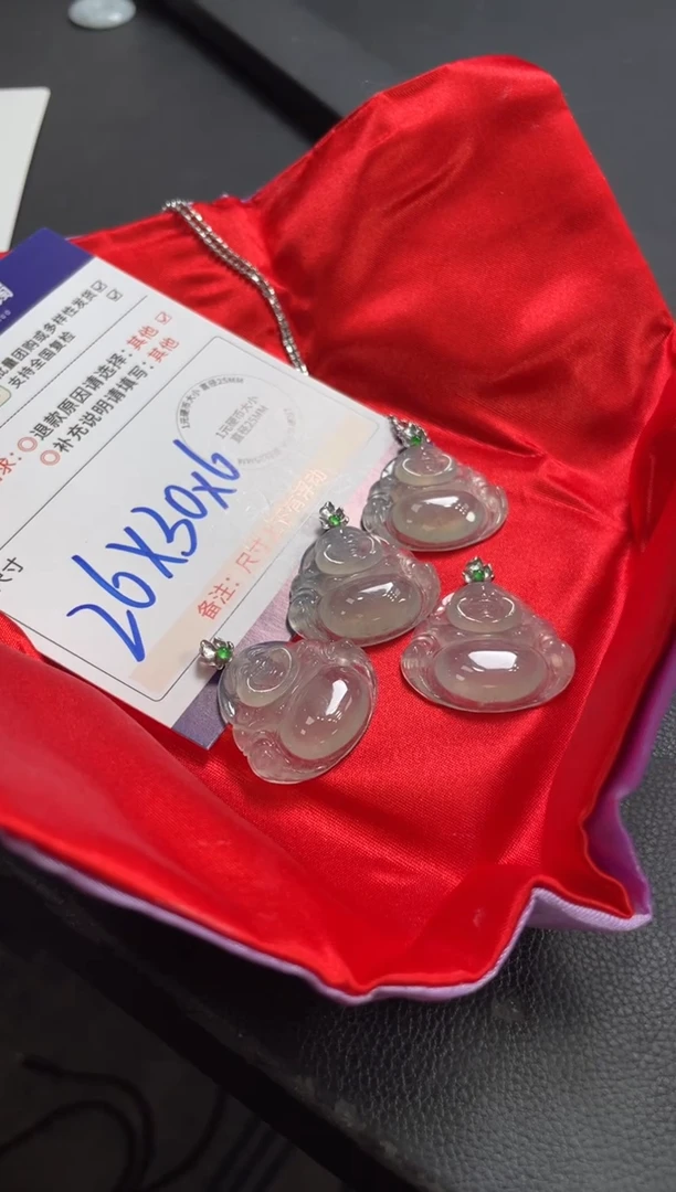 18K金镶嵌挂件翡翠高货佛公F17配绳/多样性发其一CP