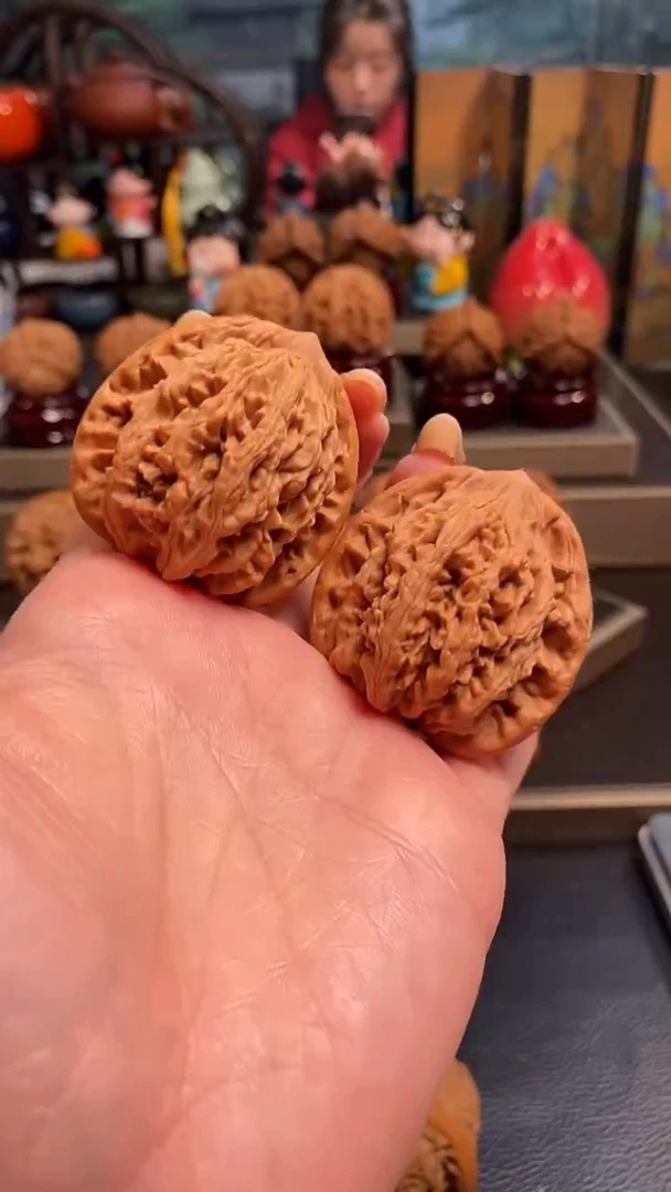 【闪购商品】文玩核桃把件F639麦虎42