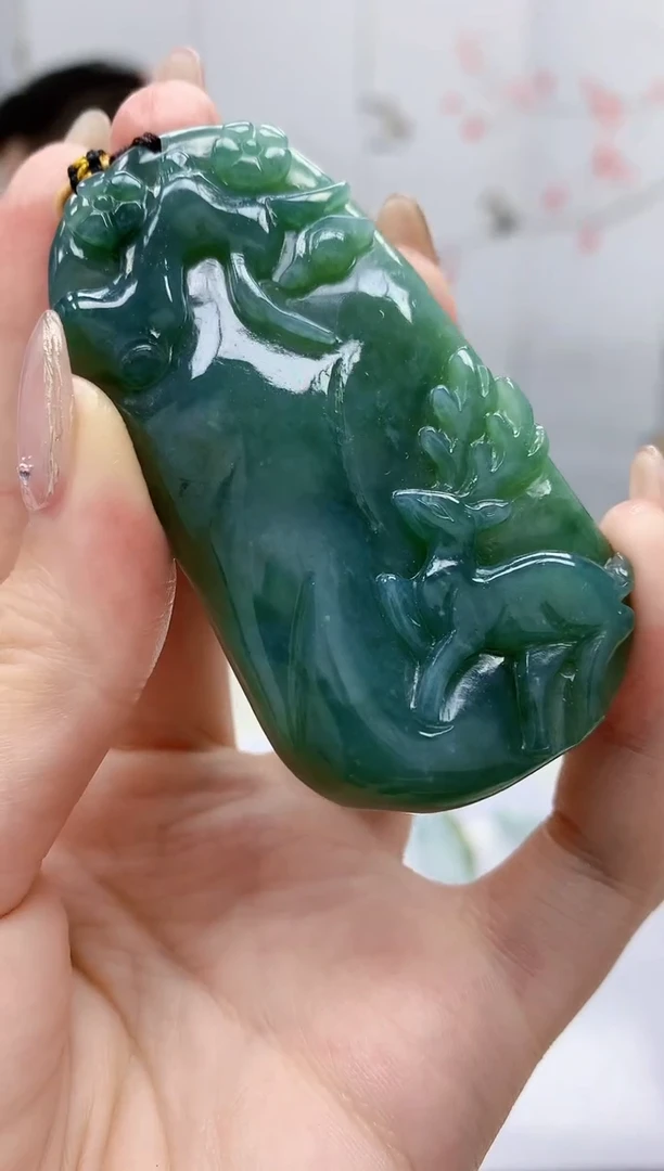 【闪购商品】定制翡翠未镶嵌5152jw-毛货挂件80