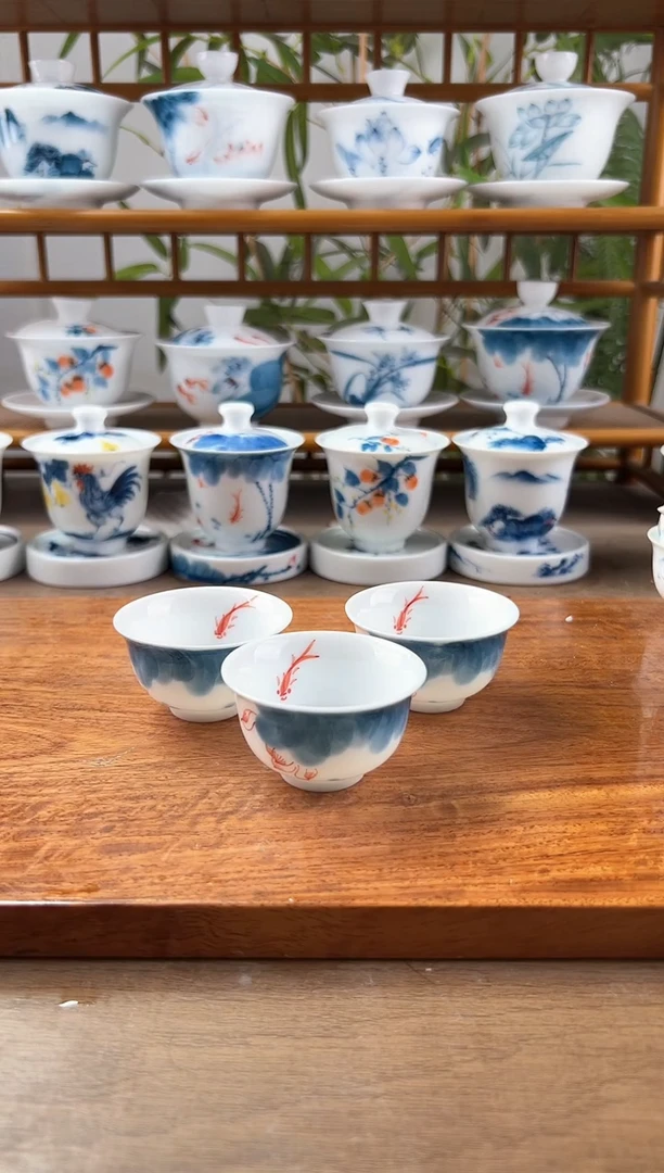 文*全品线条莲小和顺杯6个