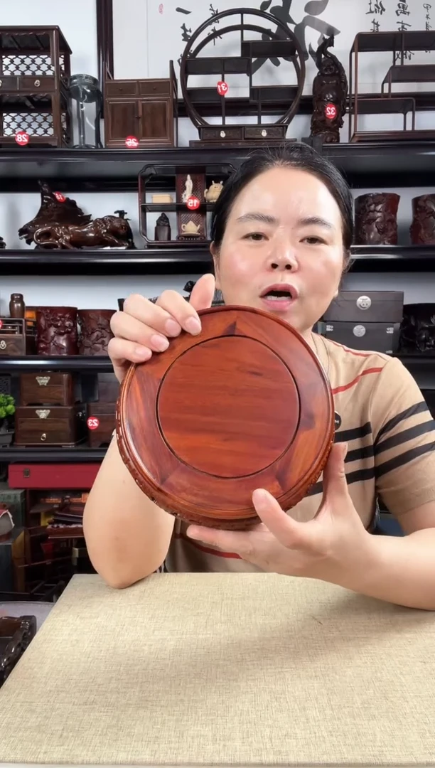 木16公分黄老李红木工艺品