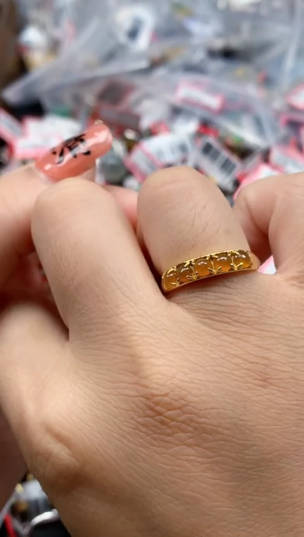 银S925镶嵌戒指翡翠天然A货缅甸翡翠