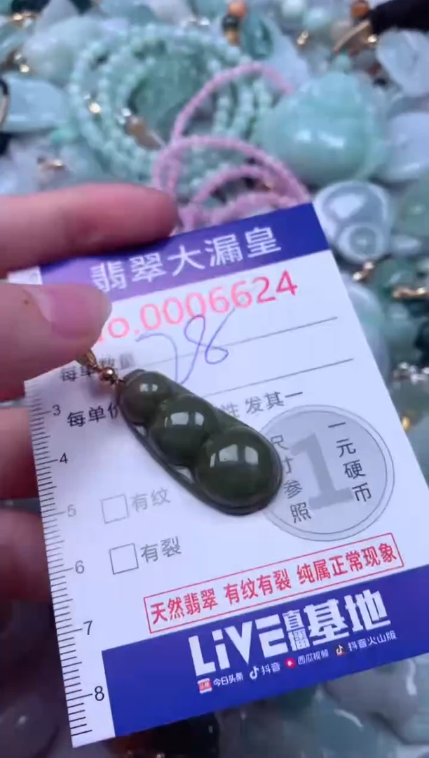 吊坠(不含链)未镶嵌翡翠6624