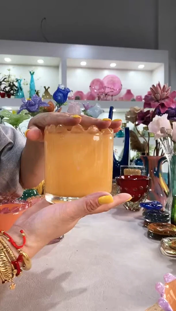 慕忆家手作琉璃花瓶微瑕