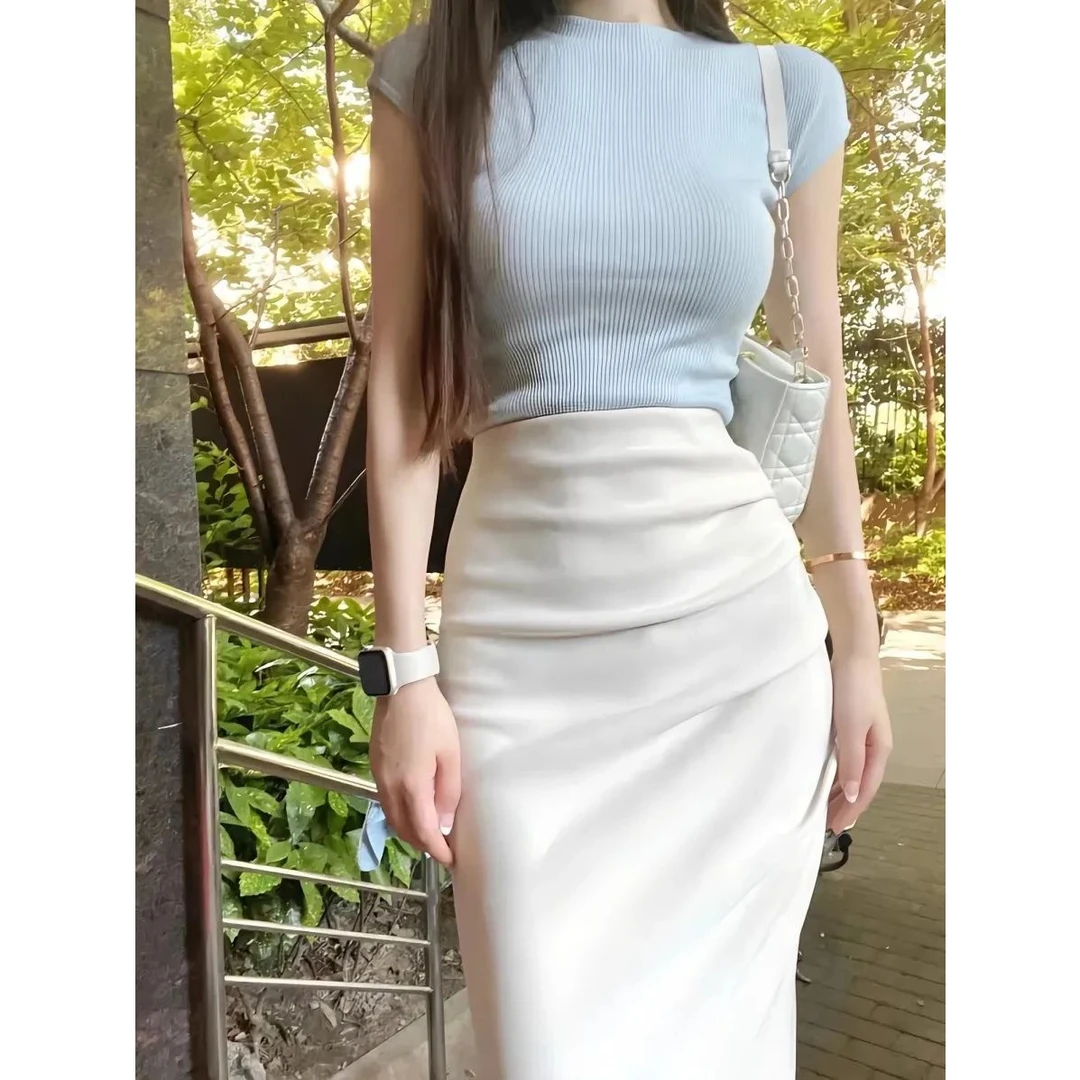 夏季女装洋气气质小香风套装女爆款2025新款夏装高级感裙子两件套