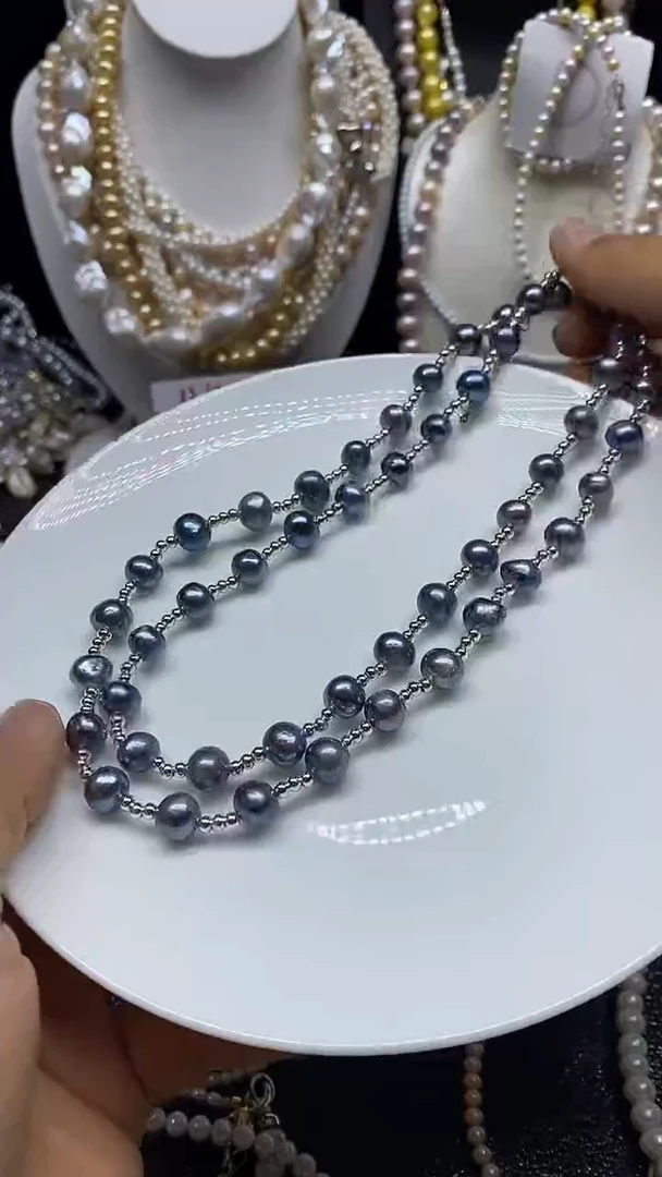 淡水珍珠未镶嵌颈饰多人