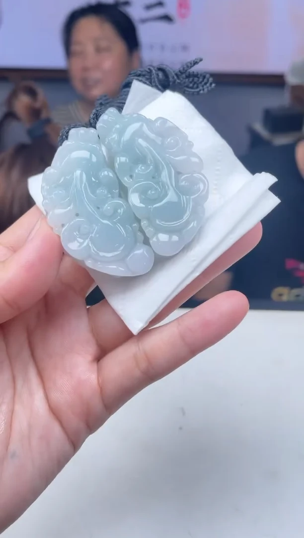 定制翡翠未镶嵌8-4HDJT0182854一对