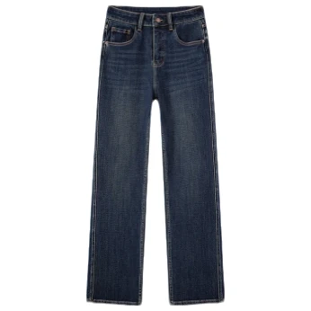 休闲裤休闲百搭复古春夏宽松时尚水洗牛仔裤-K002