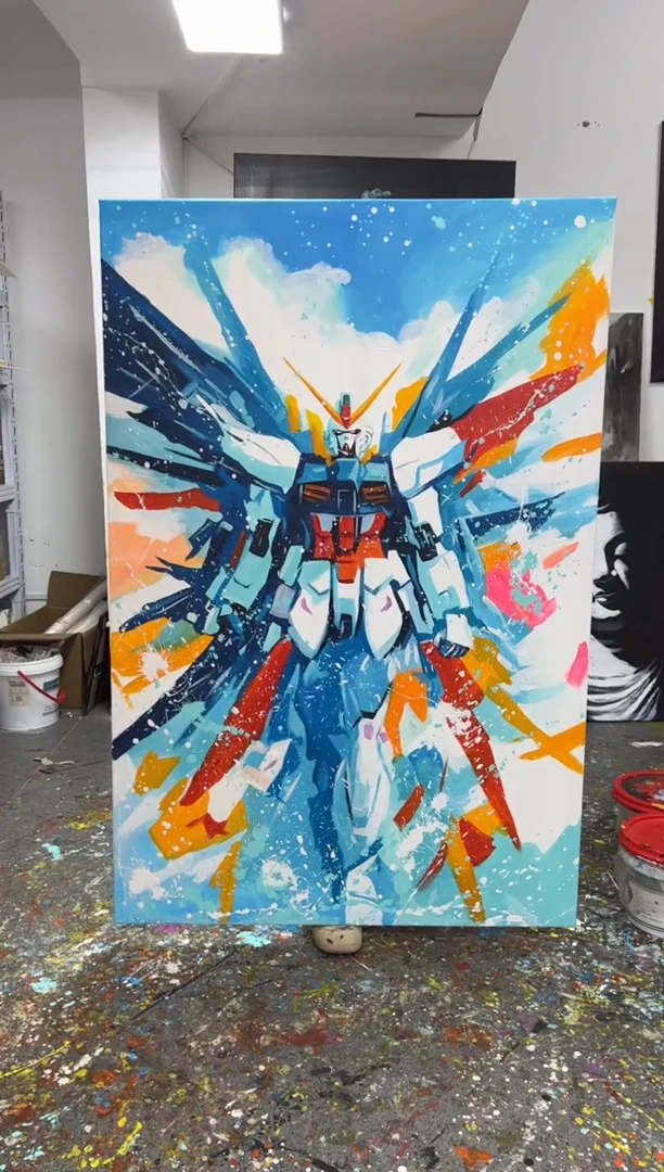 【闪购商品】丙烯画大树1.5米高达加框