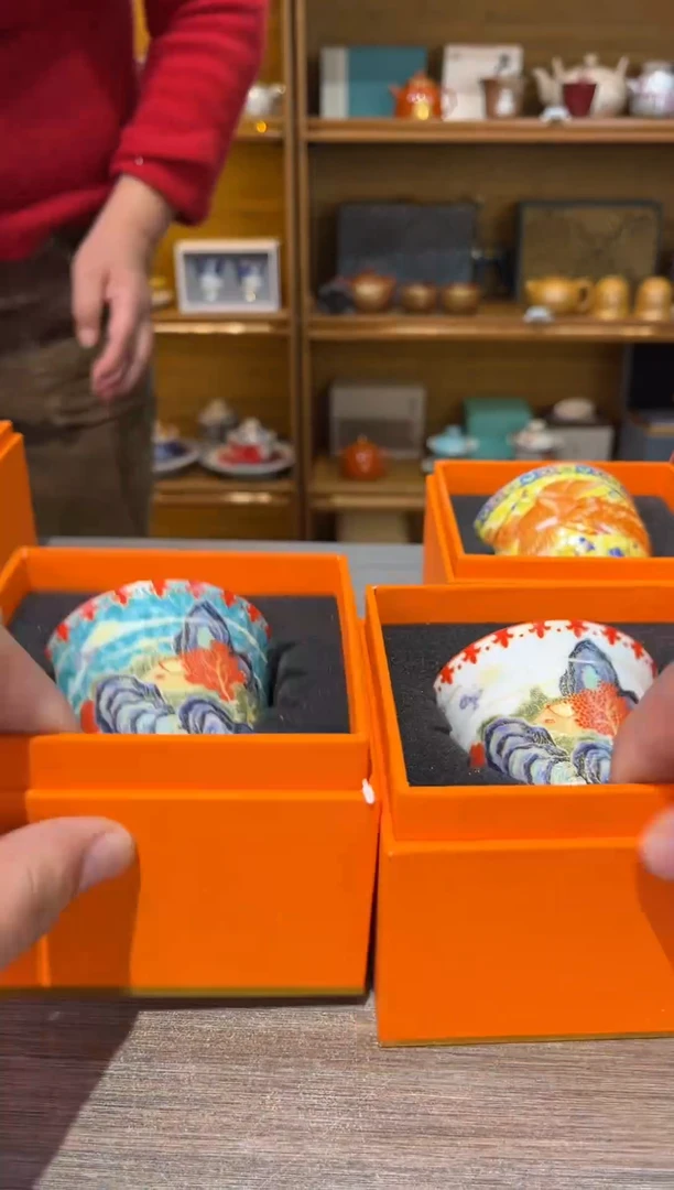 【闪购商品】2个蓝日照金山细杯加白色日照金山细杯